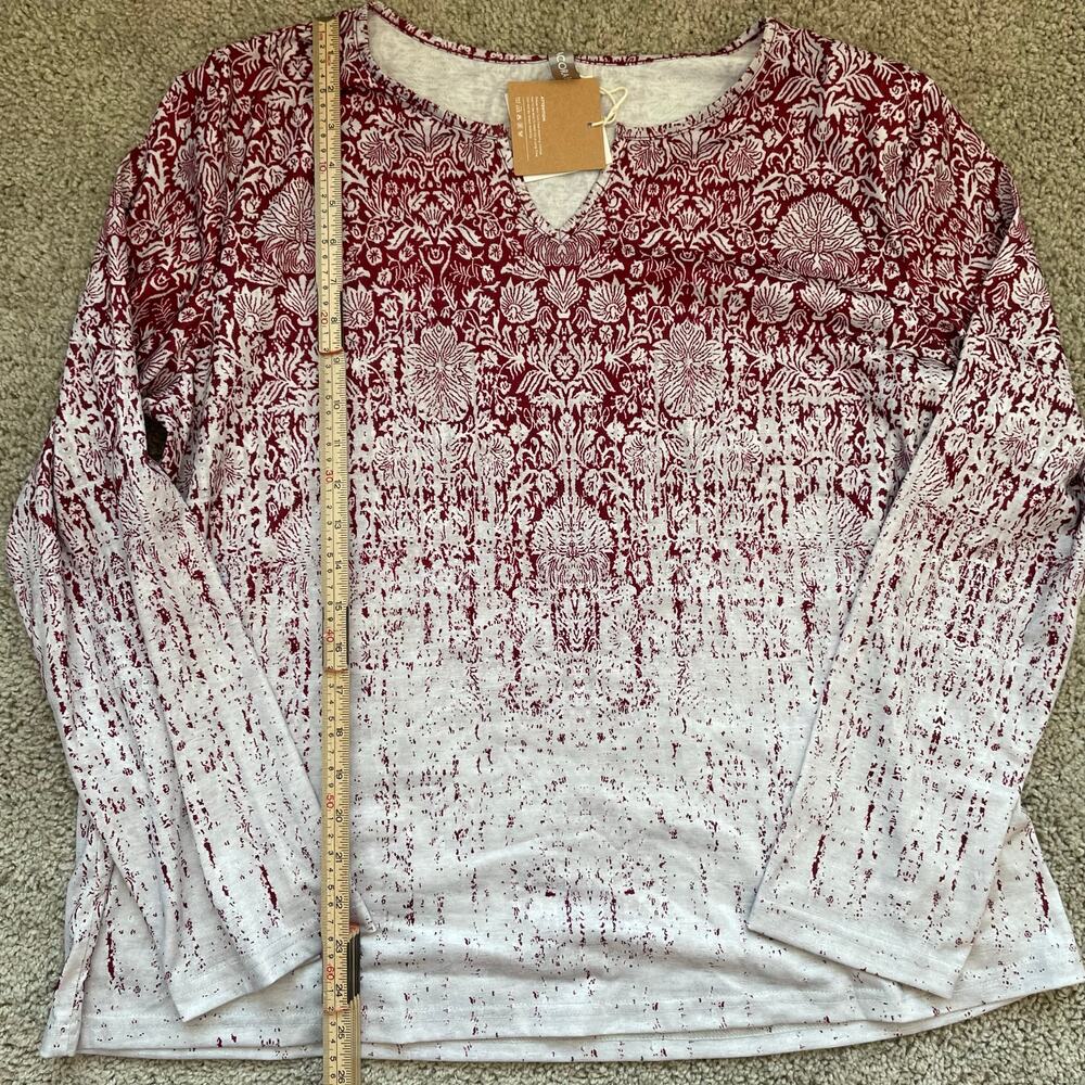NWT Noracora patterned ombre long sleeve tunic lightweight size XL - Picture 3 of 13